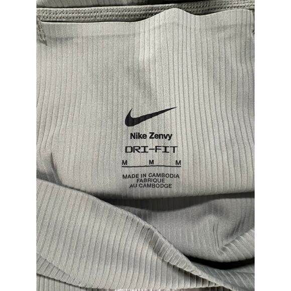 Nike Zenvy Rib Women’s High-Waisted 7/8 Leggings in Green, size M, NWT - Picture 11 of 12